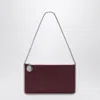 Stella Mccartney Falabella Plum Coloured Clutched Shoulder Bag Women In Red