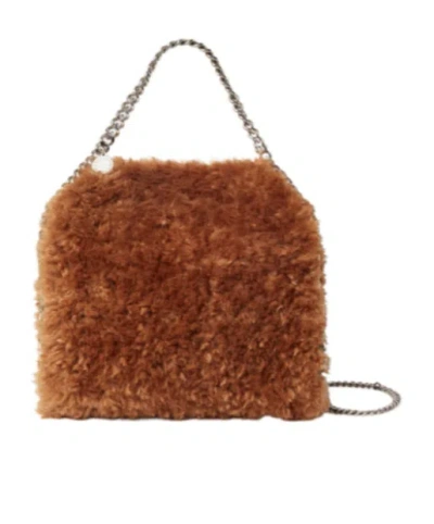 Stella Mccartney Falabella Tiny Tote Bag In Brown