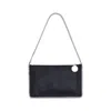 Stella Mccartney Womens Black Falabella Pochette Faux-leather Shoulder Bag