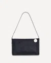 Stella Mccartney Womens Black Falabella Pochette Faux-leather Shoulder Bag