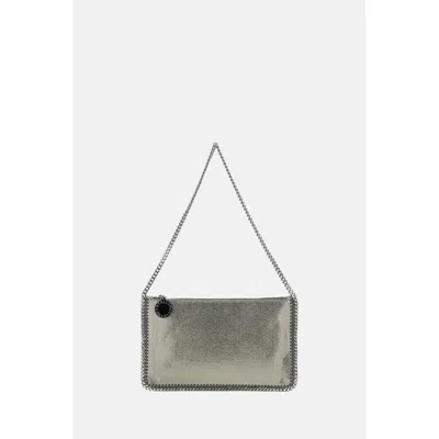 Stella Mccartney Falabella Pochette Bag In Silver