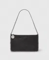 Stella Mccartney Womens Black Falabella Pochette Faux-leather Shoulder Bag In Black