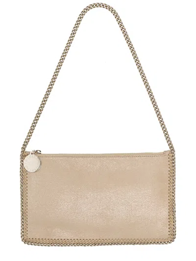 Stella Mccartney Falabella Pochette Shoulder Bag In Gold