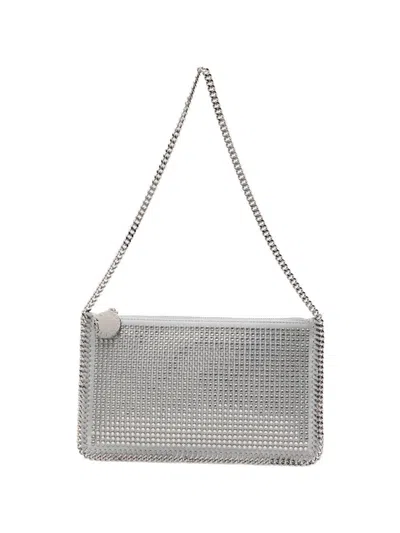 Stella Mccartney Falabella Pouch In Silver