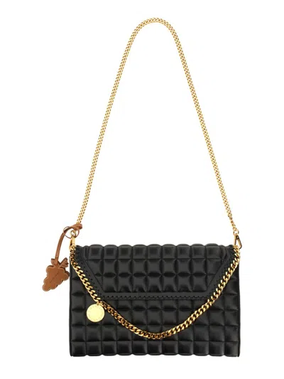 Stella Mccartney Falabella Quilted Shoulder Bag In Black