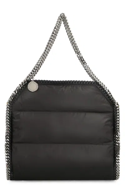 Stella Mccartney Small Eco Quilted Nylon Tote Bag In Black