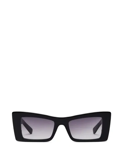 Stella Mccartney Falabella Rectangle-frame Sunglasses In Schwarz