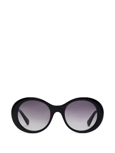 Stella Mccartney Falabella Round-frame Sunglasses In Schwarz