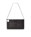 Stella Mccartney Falabella Sequin Pochette Shoulder Bag In Black