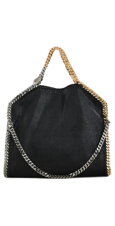Stella Mccartney Falabella Top Handle Bag In Faux Leather In Black