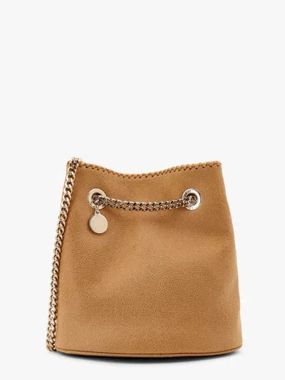 Stella Mccartney Falabella Shaggy Deer Bucket Bag In Cream
