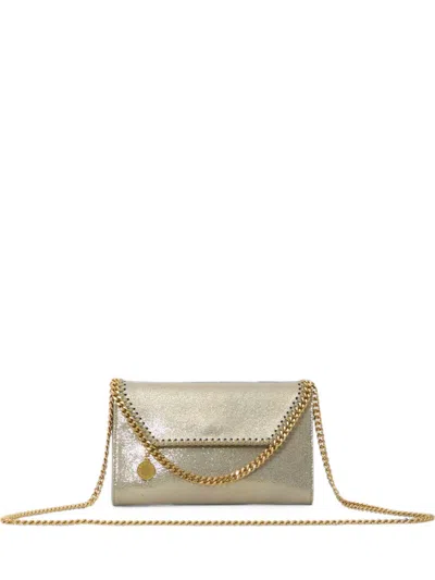 Stella Mccartney Falabella Shaggy Deer Chain-strap Crossbody Bag In Gold