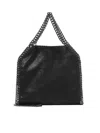 Stella Mccartney Falabella Shaggy Deer Mini Tote Bag In Black