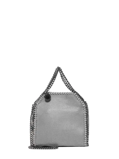 Stella Mccartney Falabella Shaggy Deer Mini Tote Bag In Gray