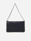 Stella Mccartney Falabella Shaggy Deer Pouch Bag In Black
