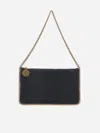 Stella Mccartney Falabella Shaggy Deer Pouch Bag In Black