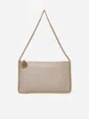 Stella Mccartney Falabella Shaggy Deer Pouch Bag In Butter Cream