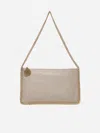 Stella Mccartney Falabella Shaggy Deer Pouch Bag In Butter Cream