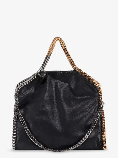 Stella Mccartney Falabella Shaggy Deer Shoulder Bag In Black