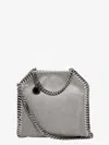 Stella Mccartney Falabella Shaggy Deer Shoulder Bag In Gray