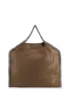 Stella Mccartney Falabella Shaggy Deer Shoulder Bag In Green