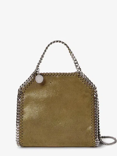 Stella Mccartney Falabella Shaggy Deer Shoulder Bag In Green