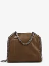 Stella Mccartney Falabella Shaggy Deer Shoulder Bag In Green