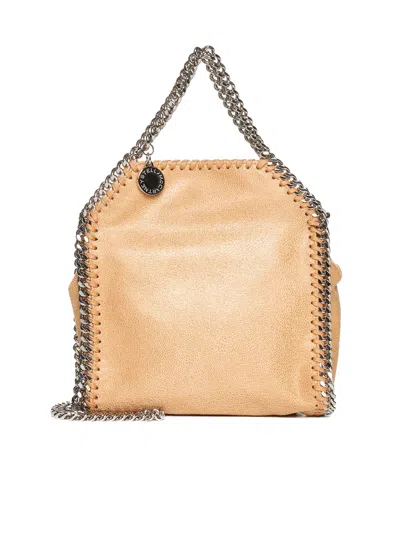 Stella Mccartney Falabella Shaggy Deer Tiny Tote Bag In Neutral