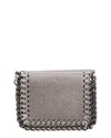 Stella Mccartney Stella Mc Cartney Grey Shaggy Deer Mini Falabella Wallet In Grey