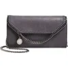 Stella Mccartney Falabella Shaggy Faux Leather Wallet On A Chain