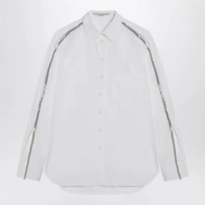 Stella Mccartney Falabella Shirt With Chains In White