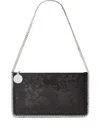 Stella Mccartney Falabella Pochette With Sequins Embroidery In Black