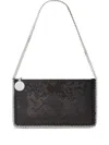 Stella Mccartney Falabella Pochette With Sequins Embroidery In Black