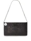 Stella Mccartney Falabella Pochette With Sequins Embroidery In Black