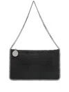 Stella Mccartney Womens Black Falabella Pochette Faux-leather Shoulder Bag In Black