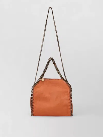 Stella Mccartney Mini Falabella-style Shoulder Handbag With Adjustable Strap In Brown
