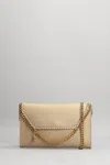 STELLA MCCARTNEY FALABELLA SHOULDER BAG IN BEIGE FAUX LEATHER