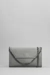 Stella Mccartney Falabella Shoulder Bag In Grey Faux Leather In Gray