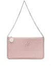 Stella Mccartney Dusty Pink Wallet Bag With Chain And Strass In Pink