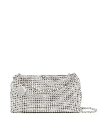 Stella Mccartney Falabella Shoulder Bag With Decoration In Silver