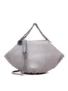 Stella Mccartney Falabella Shoulder Bag With Double Chain In Grey