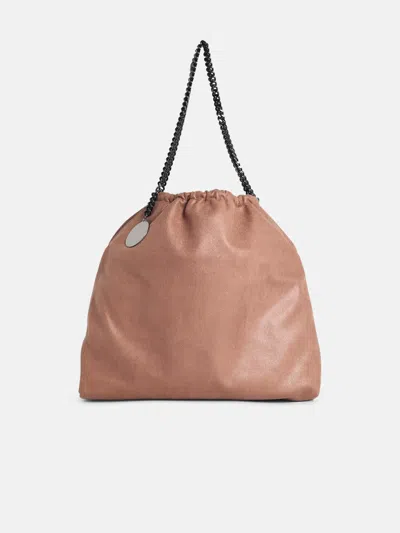 Stella Mccartney 'falabella' Shoulder Bag With Drawstring In 'shaggy Deer' Terra Di Siena Color In Pink