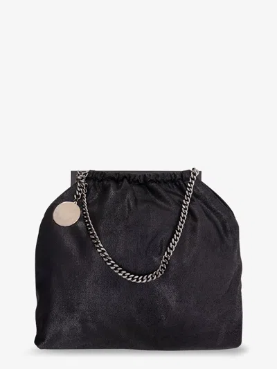Stella Mccartney Falabella Shoulder Bag With Metal Drawstring In Black