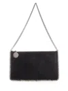 Stella Mccartney Womens Black Falabella Pochette Faux-leather Shoulder Bag