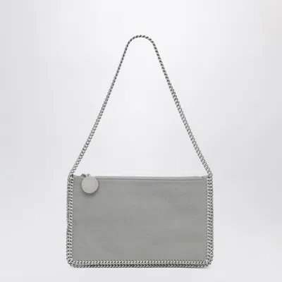 Stella Mccartney Falabella Shoulder Pouch Bag Light Grey In Gray