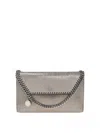 Stella Mccartney Chain Wallet Falabella Bag With Strap In Gray
