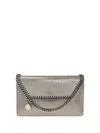 Stella Mccartney Chain Wallet Falabella Bag With Strap In Gray