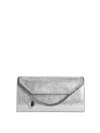 Stella Mccartney Falabella Silver  Crossbody Chain Wallet In White