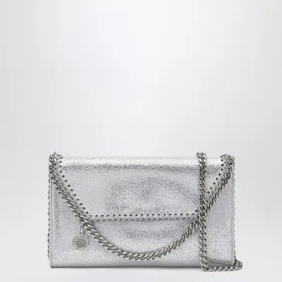 Stella Mccartney Falabella Silver Crossbody Wallet Bag