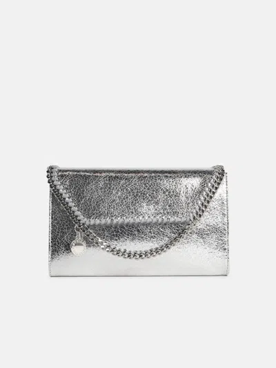 Stella Mccartney 'falabella' Silver Vegan Leather Wallet Bag